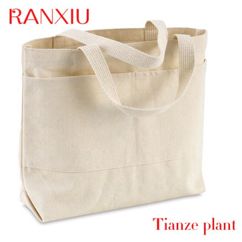 Bolso de mano de algodón con logotipo impreso personalizado, bolsa de compras de lona, respetuoso con el medio ambiente, gran oferta, 12Oz