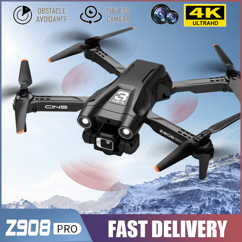 Z908 PRO Drone Chuyên Nghiệp 4K HD Camera Mini Drone Quang Lưu Lượng Định Vị Ba Mặt Chướng Ngại Vật Tránh Quadcopter Đồ Chơi