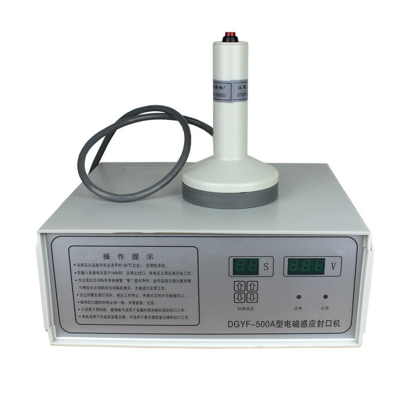 Индукционный герметизатор для алюминиевой фольги в бутылке DGYF-500A, диапазон герметизации 20-100 мм