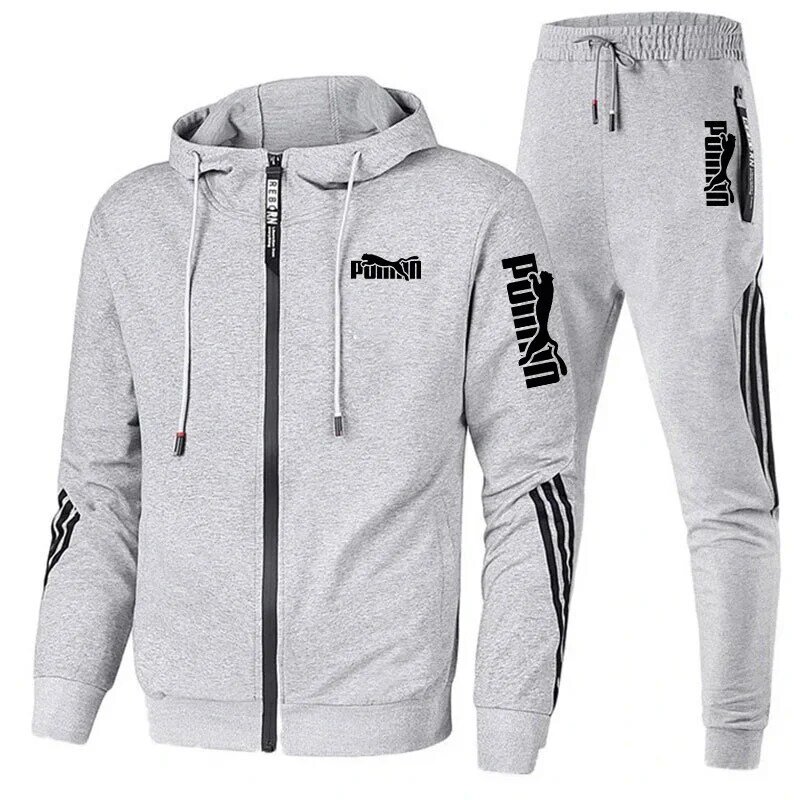 Mens Sweat-shirt Set Hoodies and Sweatpants High Quality Male Outdoor Casual Sports Jogging Suit Gym Longsleeve Tracksuit S-3XL