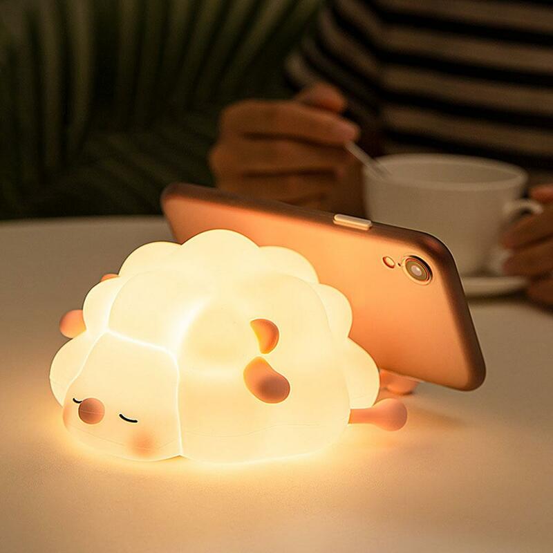 LED 야간 조명 양 램프, 어린이 학생 캠핑 조명, 가정용 귀여운 생일 수면 선물, 방 장식 가전, Z5H3