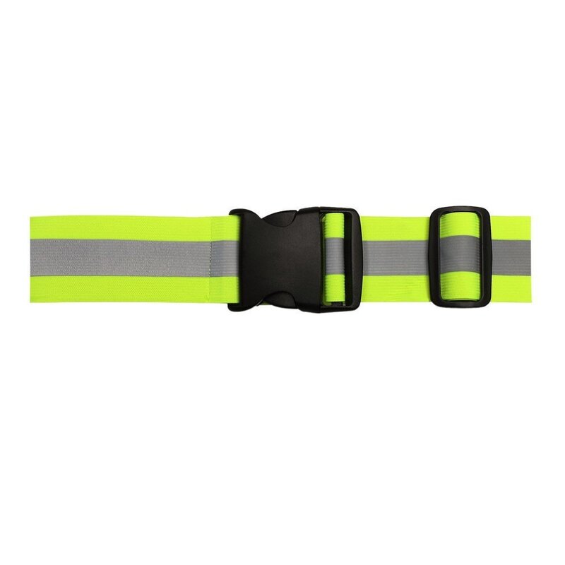 Cinturones reflectantes para correr, equipo de seguridad nocturno de alta visibilidad para niños, hombres y mujeres, cintura ajustable, cinturón reflectante de seguridad elástico
