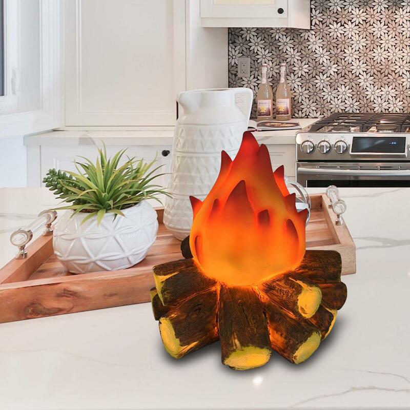 屋内および屋外のバー,寝室,または屋内で使用するための,火の形をした装飾的なランタン