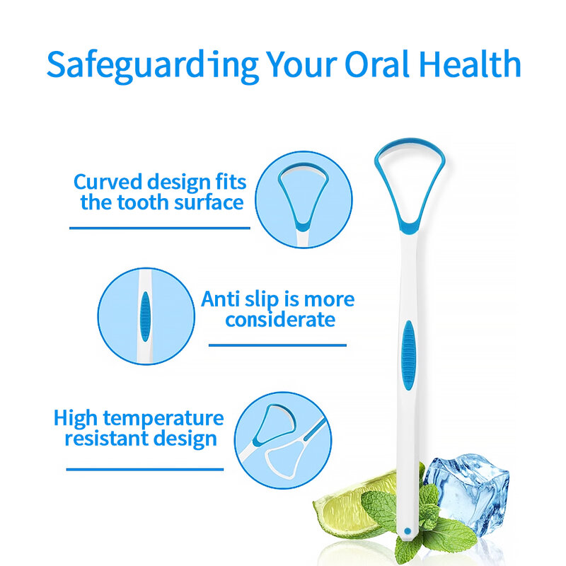 Spazzola per raschietto per lingua pulizia in Silicone morbido la superficie della lingua spazzole per la pulizia orale detergente per la salute dell'alito fresco