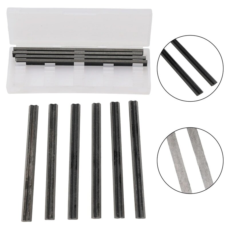 10pcs 82mm Electric Planer Blades Manganese Steel Wood Planer For Soft Hard Woods Ply-Wood Board Cutting Woodworking Power Tools