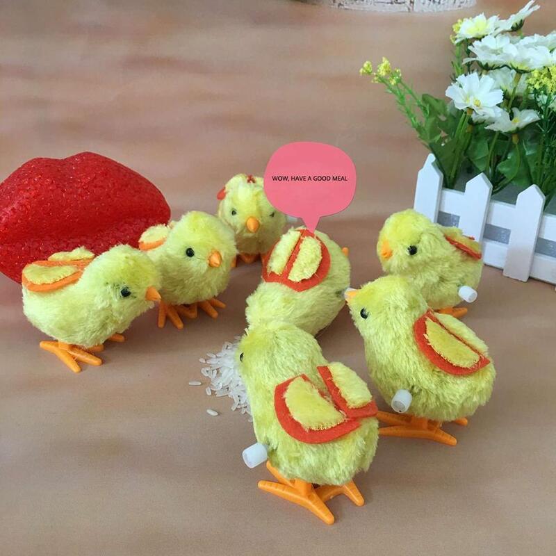 Lucu Mewah Angin Anak Ayam Mainan Pendidikan Jam Melompat Berjalan Ayam untuk Anak-anak Hadiah Bayi 2022