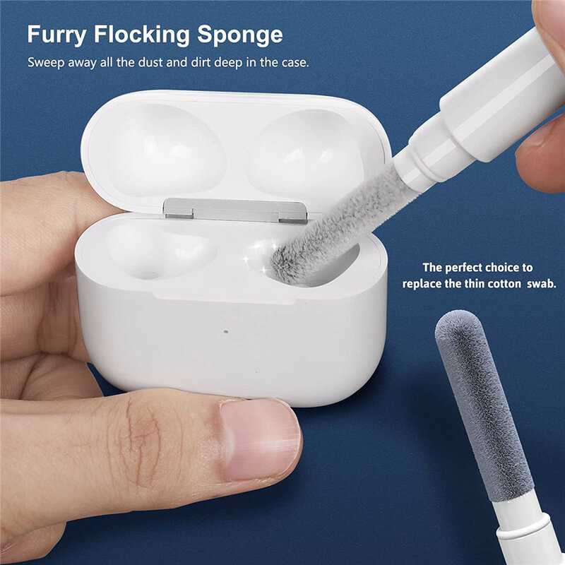 Zestaw czyszczący do AirPods 1/2/3/Pro słuchawki douszne czyszczenie Pen Brush słuchawki Case narzędzia do czyszczenia Xiaomi Huawei Samsung