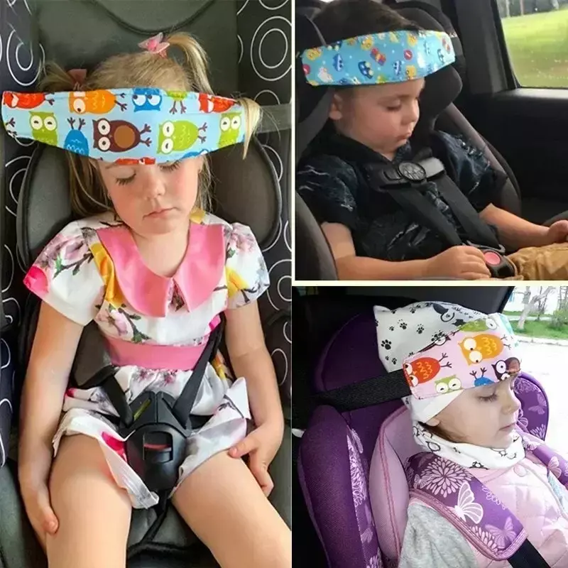 مسند رأس لمقعد السيارة قابل للتعديل ، وسادة رقبة للأطفال ، حزام حماية الطفل