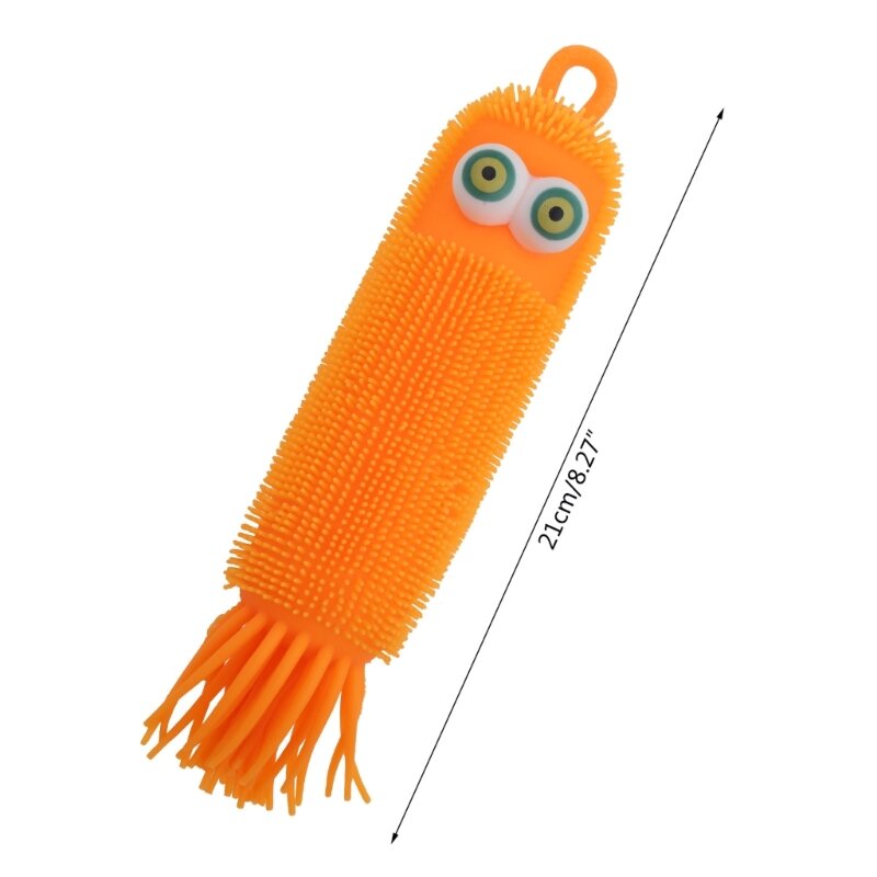 77HD Shining Toy Squeeze Toy Large for Caterpillar Fluorescente Animal Stress Relief