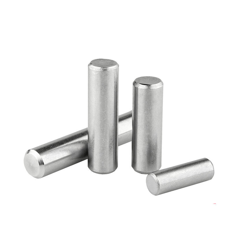 304 cilíndrico de aço inoxidável que localiza o passador, eixo fixo Rod contínuo, GB119, 4-100mm, M1, M1.5, M2, M2.5, M3, M4, M5, M6, M8, M10
