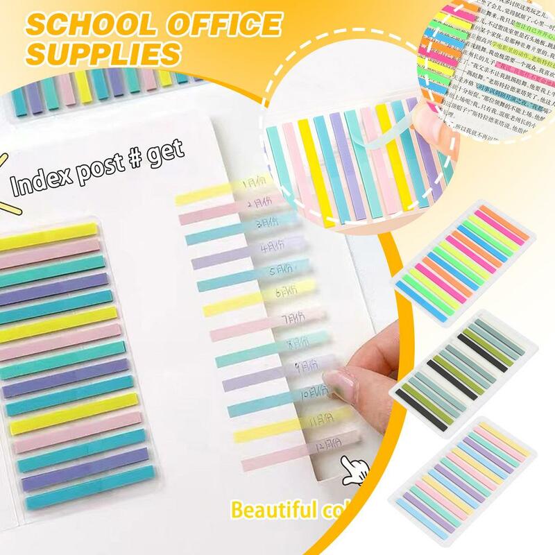 300 листов цветных ультратонких блокнотов для записей размещенных стикеров для школы, милые бумажные Канцтовары, блокноты, закладки R4V0