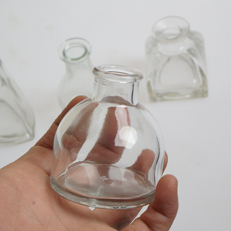 Mini vase en verre pour le travail de l'eau, petite bouteille, matériaux, accessoires, Montessori 03Life Fuchsia Aids Flower