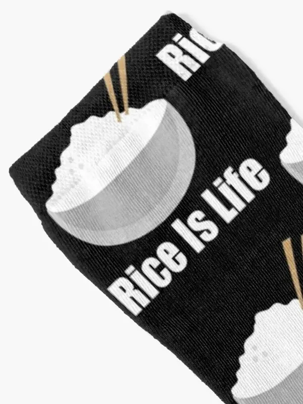 Носки Rice is life, носки для гольфа, незаменимые рождественские носки, мужские женские носки