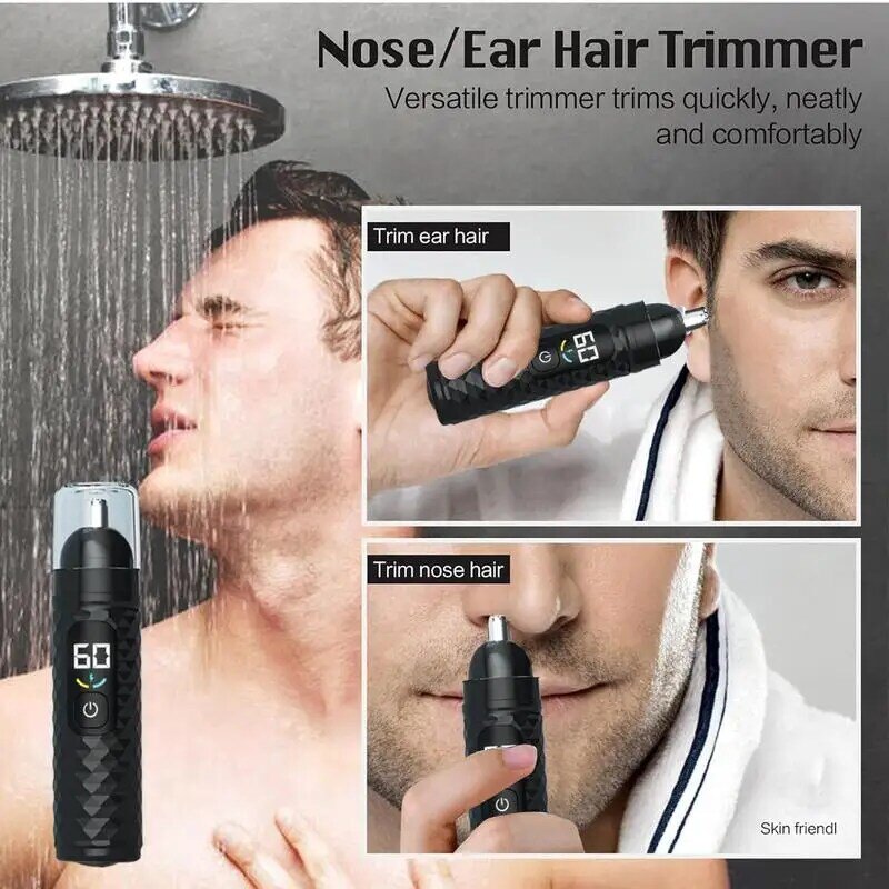 Recortadora de pelo de nariz eléctrica recargable, maquinilla de afeitar para hombres y mujeres, depiladora, cortadora de Nariz de carga rápida