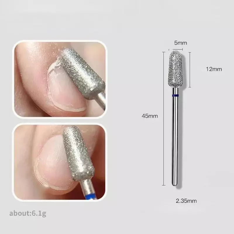 1/2Pcs Safety Nail Drill Bits Tungsten Drill Bit Cuticle Remover For Electric Nail File Machine Cuticle Clean polish Tools