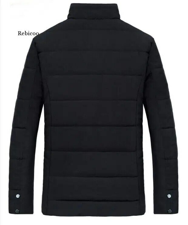 Jaqueta de inverno masculina de alta qualidade algodão acolchoado wadded grosso quente outerwear masculino