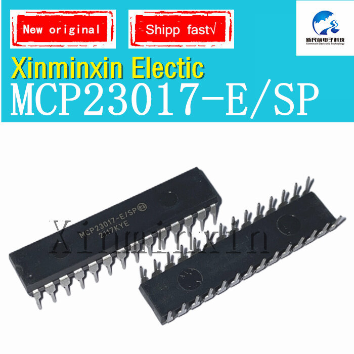 Chip IC original, MCP23017-E SP, MCP23017-E DIP28, novo, em estoque, 1pc por lote