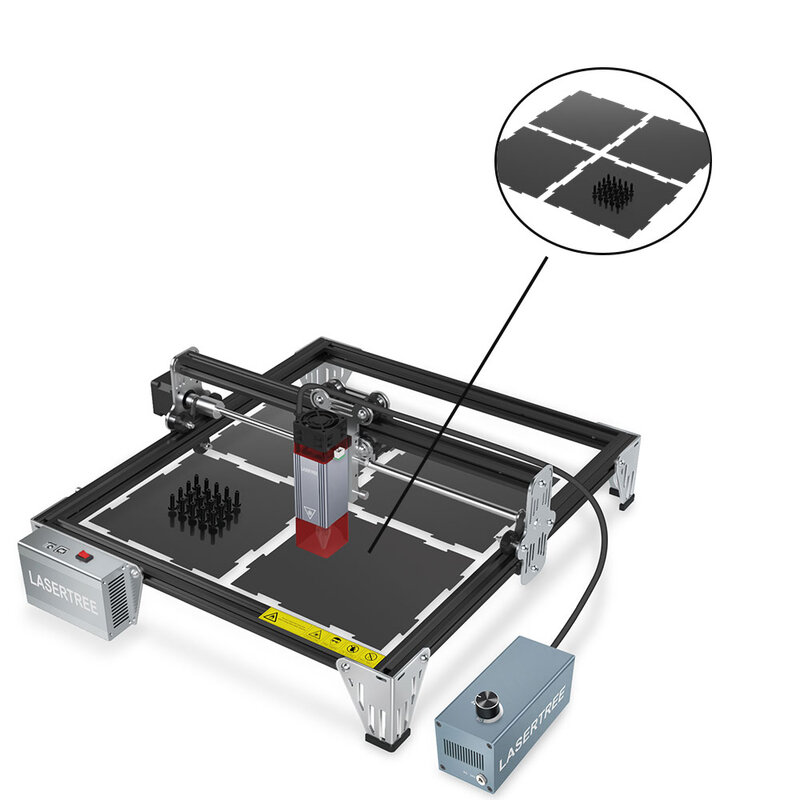 LASER TREE-Placa de corte a laser para máquina de gravura, DIY Equipment Part, Honeycomb Working Table, tamanho 500*480mm