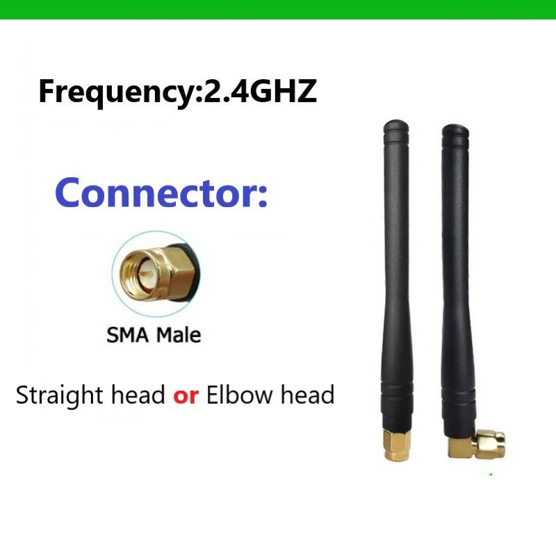 هوائي واي فاي Gws-zigbee ، 3 ثنائية ، ذكر sma ، موصل مستقيم/كوع ، 1.2g ، بلوتوث ، بالقرب من جهاز الإرسال والاستقبال ، 5