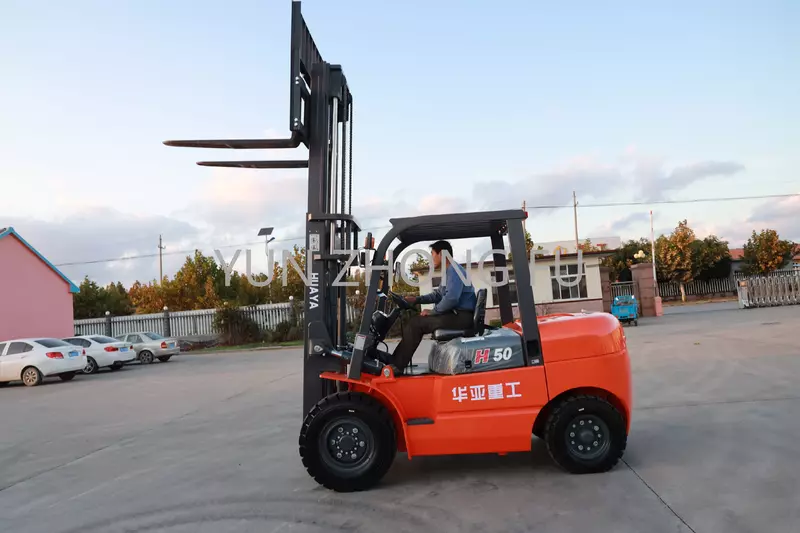 HUAYA-Mini Empilhadeira Diesel Hidráulica, China Fabricante, 5 6 7 10 15 Ton, 5000 6000 kg, 7000 kg, para Venda