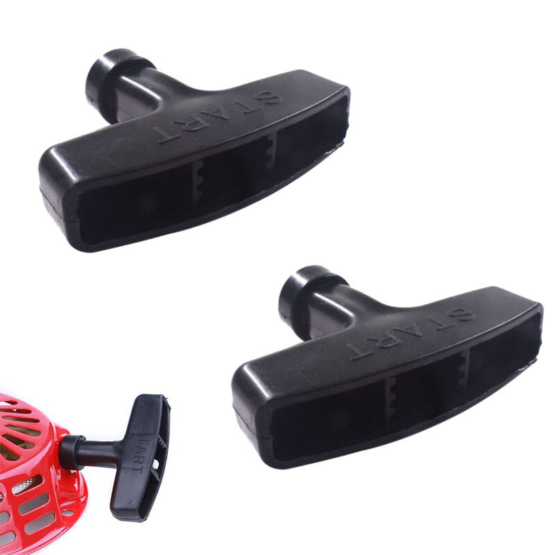 Part Replacement Start Recoil Handle 2pcs 7x7cm Black High Quality Material Garden Tools For Honda GX160 GX200