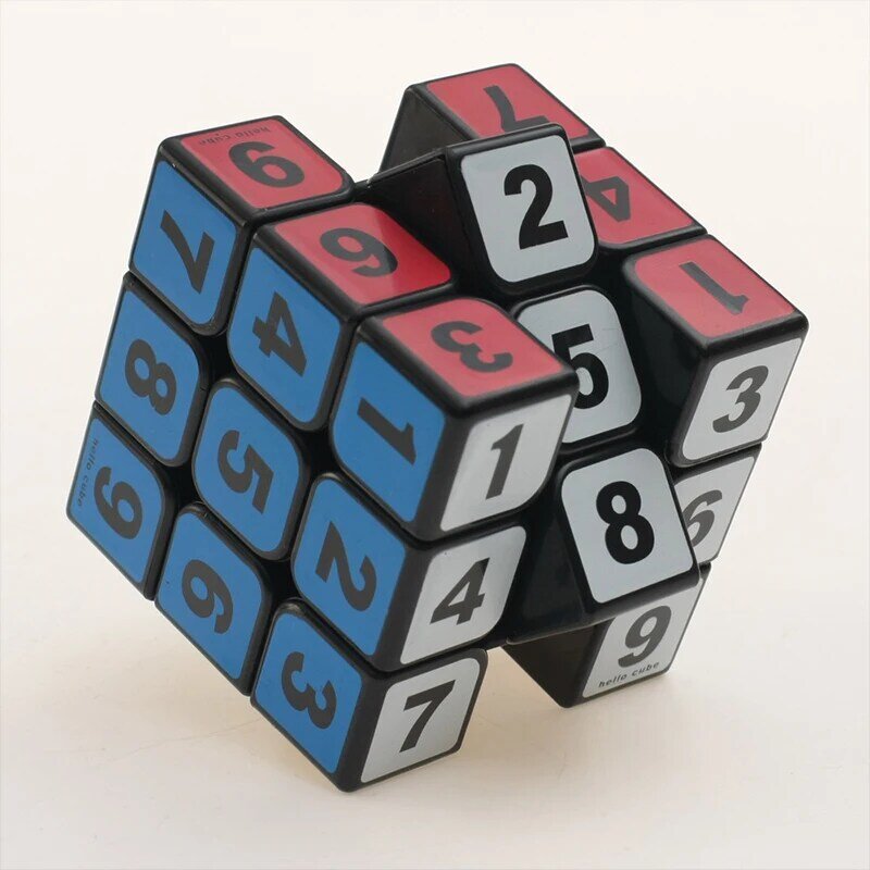 Magia Sudoku cyfrowy sześcian 3x3x3 profesjonalne 3x3 prędkość Cube liczba Puzzle edukacyjne zabawki dla dzieci dorośli prezenty dla dzieci