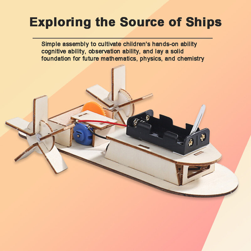 Modelo de nave de experimento de ciencia, juego de rompecabezas, modelo de juguete para exteriores