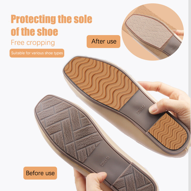 1Pair Anti-Slip Self Adhesive Shoe Sticker Pad Shoe Wear-resistant Sole Protector Unisex Sneakers Outsole Rubber Soles Stickers