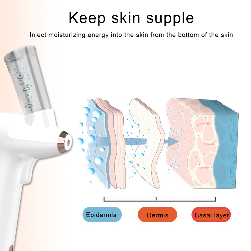 Injektor Oksigen Wajah Nano Kabut Hidrat dan Meremajakan Riasan Kulit Alat Kecantikan Pembersih Airbrush untuk Peralatan Kerajinan Tato Kuku