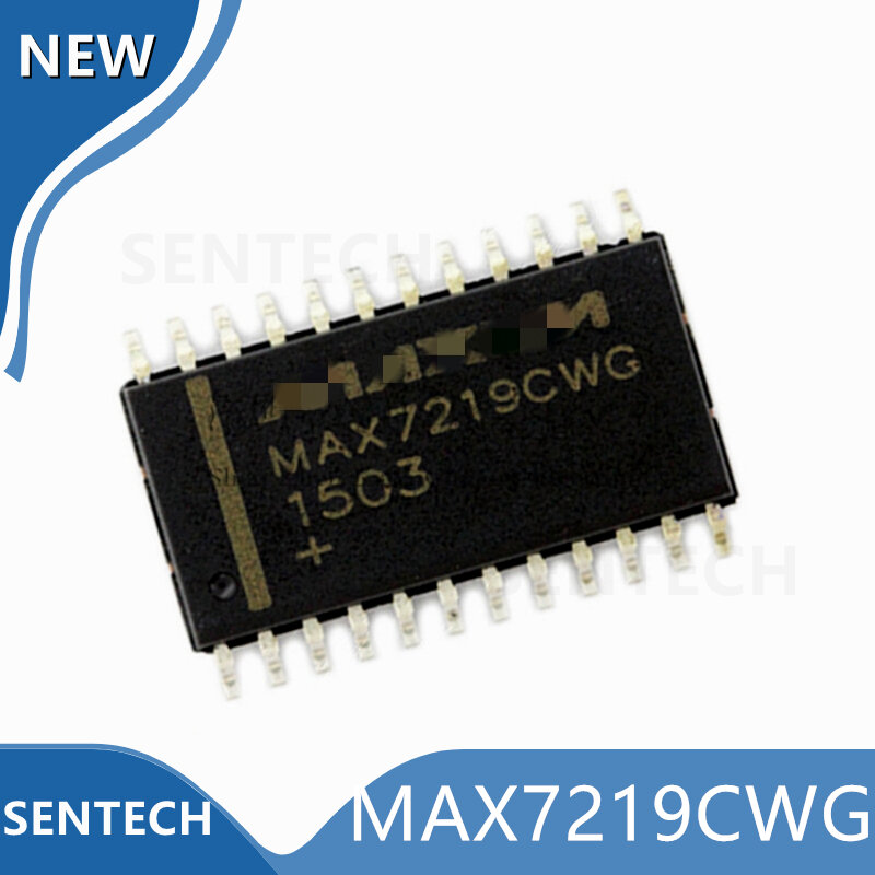10 pz/lotto 100% nuovo driver display a LED a 8 bit con interfaccia seriale MAX7219CWG SOIC-24 originale