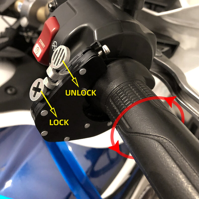 Kontrol pelayaran sepeda motor kunci Throttle setang kunci Throttle membantu untuk Ducati 1098 / S / Tricolor 999 S R 2003-2008
