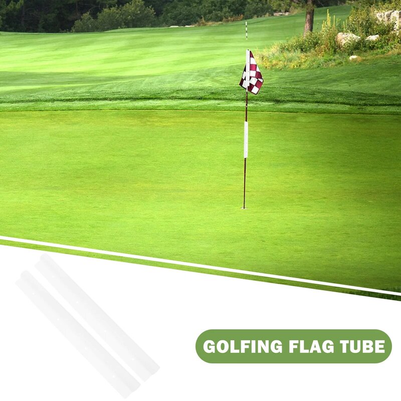 White Flag Inserted Tubes Durable Flag Flag Tubes Practical Tubes Flag Flag Inserts Replace Making Flag Sewing Tube