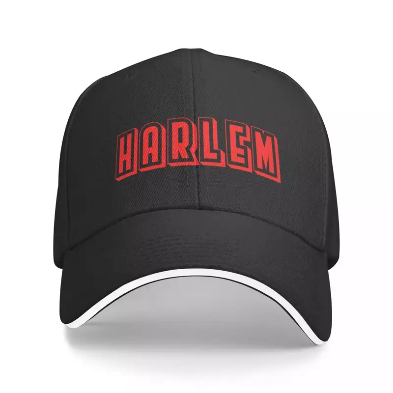 Gorra de béisbol con texto de Harlem para hombres y mujeres, sombrero de senderismo, gorra de sol