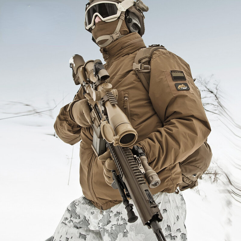 L7 Jaket Tahan Air Hangat Musim Dingin Jaket Parka Pria Penahan Angin Militer Taktis Berburu Berkemah Mendaki Jaket Mantel Wilayah Kutub