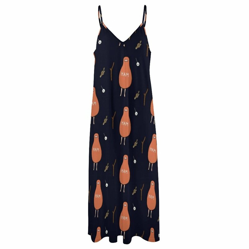 Schinken: einen Spottdrossel buchstäblich auskundschaften Halloween-Kostüm ärmelloses Kleid Frau Abendkleid Strand kleider Abendkleid