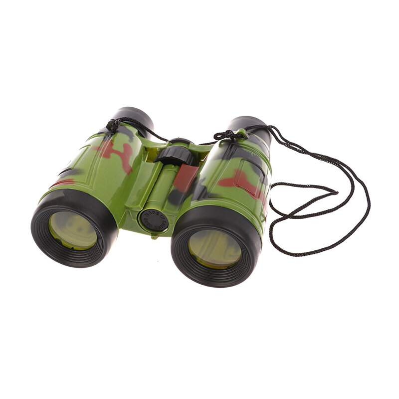 카모 컬러 쌍안경 어린이 야외 망원경 시뮬레이션, 야외 사냥 캠핑 필드 서바이벌 게임 망원경 장난감
