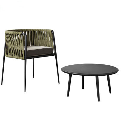 Nordic wypoczynek na świeżym powietrzu rattanowe stoły i krzesła dziedziniec ogród ochrona przed słońcem stoły i krzesła 2 meble