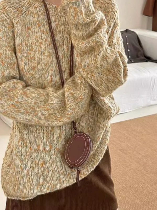 Mini bolsa de lápiz labial con forma de caja redonda, Halter bolso cruzado de estilo, diseño de espejo, bolsa de maquillaje versátil informal, bolsa de fiesta portátil para mujer