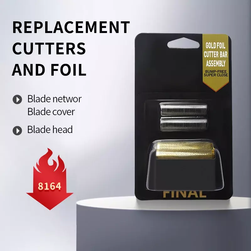 Professional 5 Star Service Finale Shaver Substituição Foil E Blade Cutter Head Para Wahl 8164 Hair Clipper Barber Acessórios transporte livre