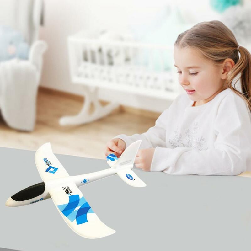 Flying Toy Lightweight Hand Toss Plane Fun Outdoor Toy for Kids Active Environmentally Foam Aircraft Glider Hand Toss Plane