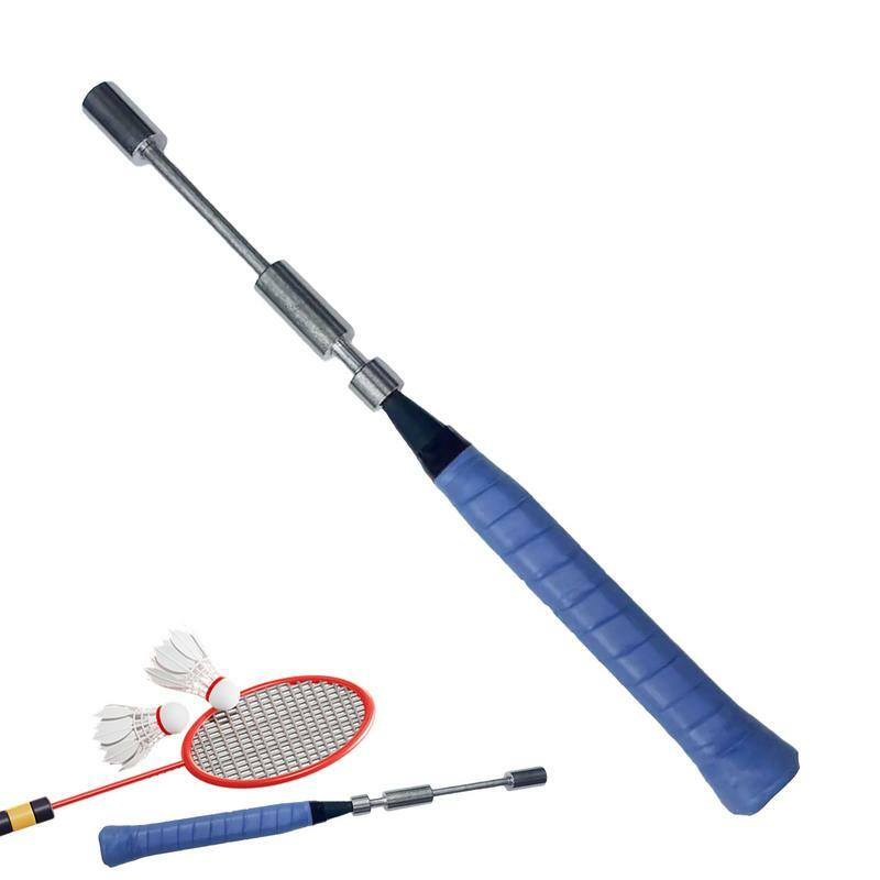 Dispositivo de entrenamiento de raqueta de bádminton, palo de entrenamiento de Bádminton de peso ajustable, herramienta de entrenamiento de raqueta de Bádminton de acero inoxidable
