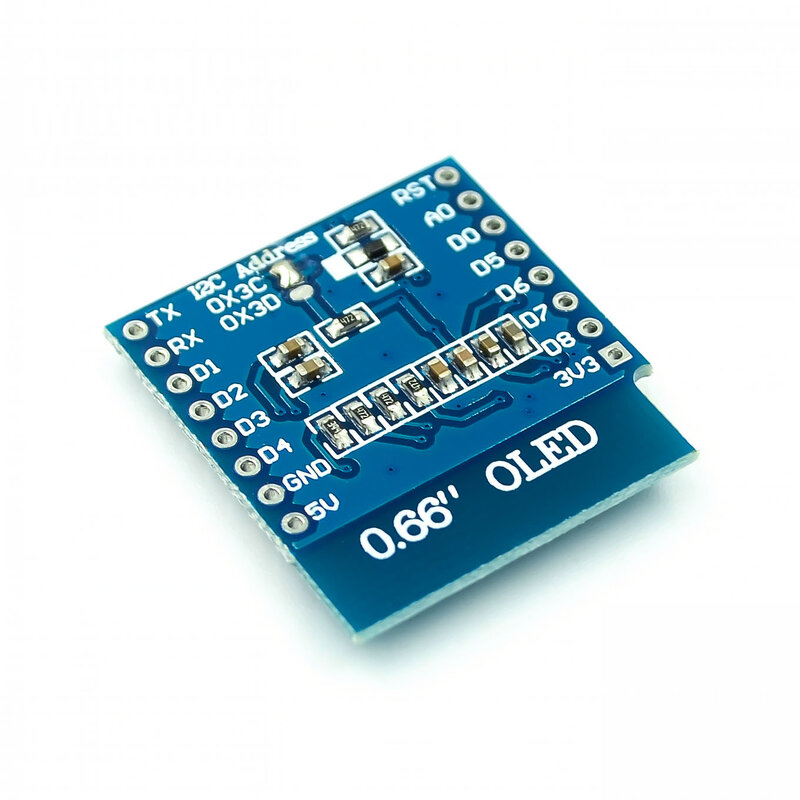 Moduł wyświetlacza OLED 0,66 cala dla WEMOS D1 MINI ESP32 moduł Arduino AVR STM32 64x48 0.66 "ekran LCD IIC I2C zed