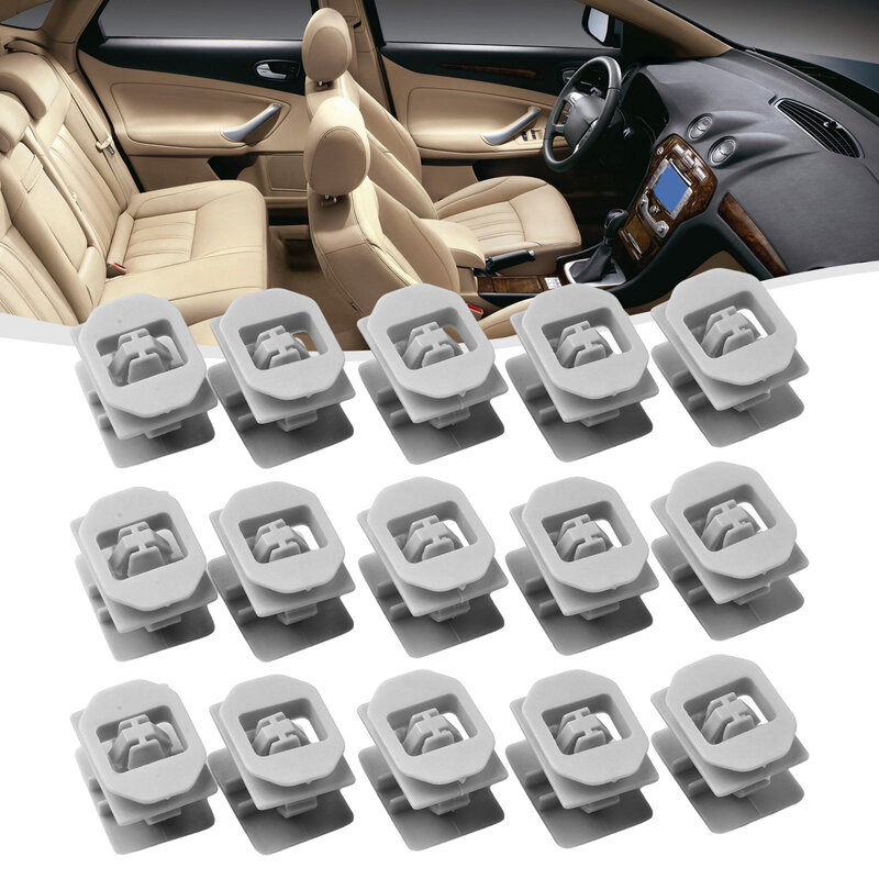High Quality Rocker Molding Clips Clips W716350-S300 W716350S300 Molding Clips Plastic 15pcs Direct Replacement