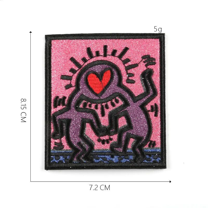 2024 New Embroidery Patch DIY Artistic Sticker Adhesive Badges Iron on Patches Clothing Hats Suitcase Emblem Fabric Accessories