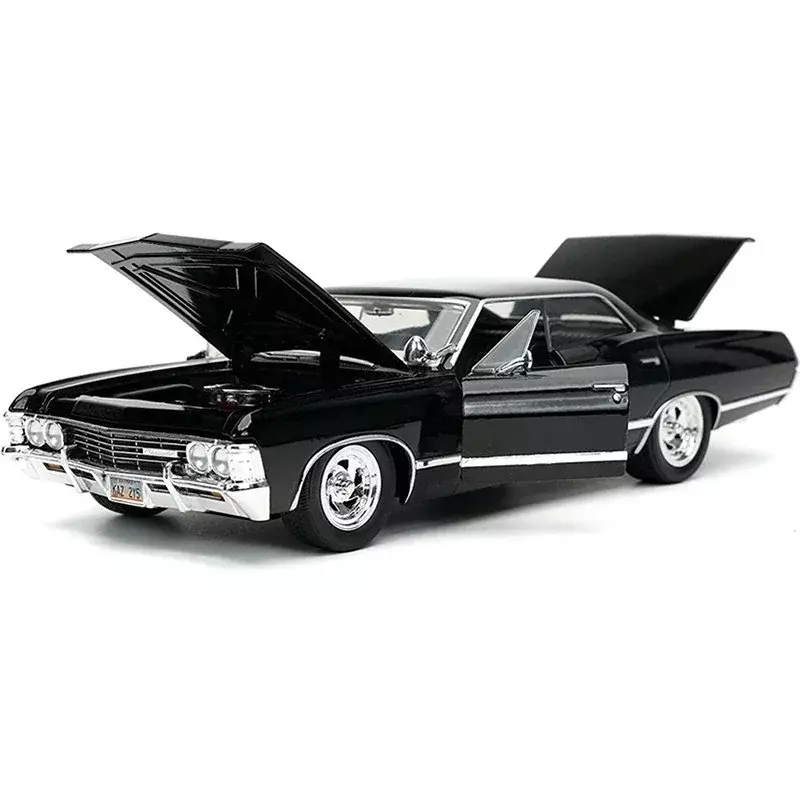 Jada-coche de aleación de Metal fundido a presión para niños, vehículo de juguete de alta simulación, modelo Chevrolet Impala SS Sport Sedan, colección de regalos, 1:24, 1967