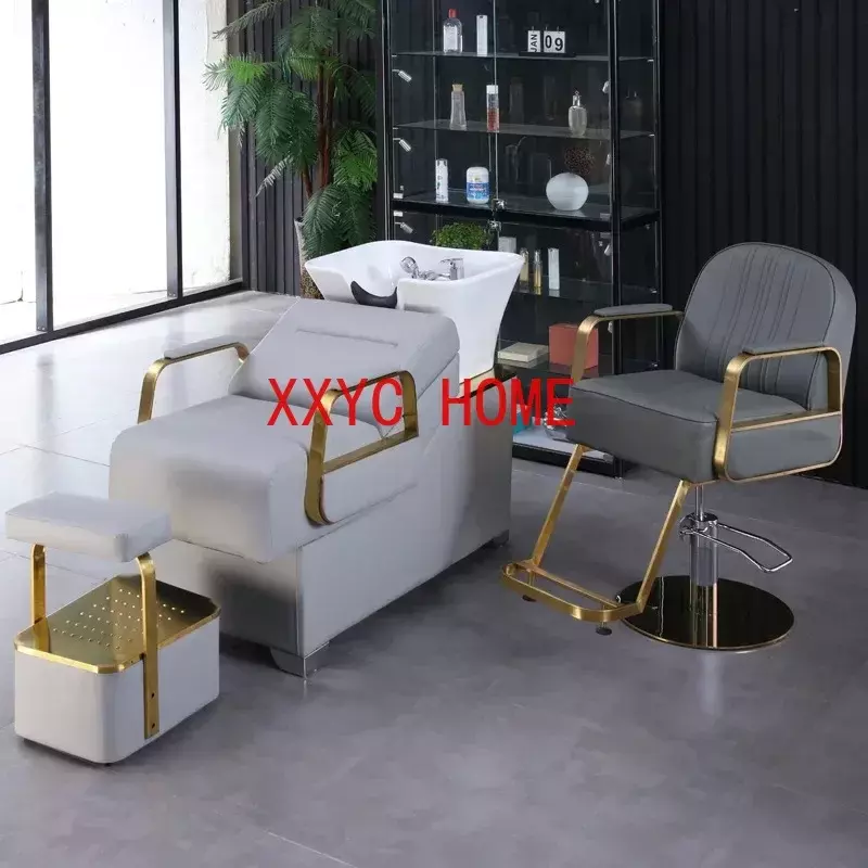 Shampo Stylist Luxury Comfort Lounge Massage Wash Bed Shower Head Peluqueria  Furniture MQ50XF