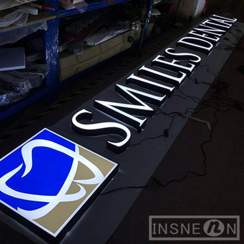 Double-Sided Light Advertising Board, 3D Luminous Character, Acrílico Lettering, Impermeável, Empresa LED Sign, Logotipo personalizado