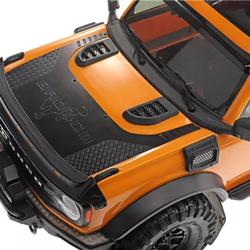 فتحة تهوية بلاستيكية سوداء لتبديد الحرارة ، غطاء محاكاة لسيارة الزاحف بالتحكم عن بعد ، Traxxas TRX4 Bronco ، قطع غيار تصنعها بنفسك ، 2 صوفي