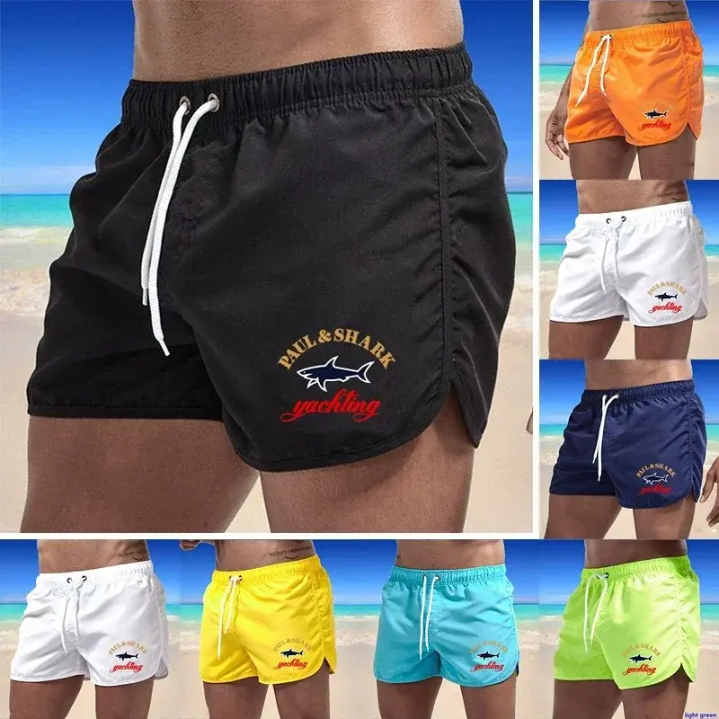 Calção de natação multicolorida para homens, secagem rápida, respirável, casual, surf, férias, voleibol, calça de praia, sexy, verão