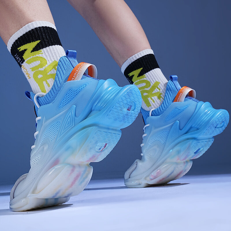 Nowy Luminous buty typu Tide wysokość zwiększenie buty dla mężczyzn oddychające codzienne tenisówki gruba podeszwa modne adidasy Zapatillas Hombre